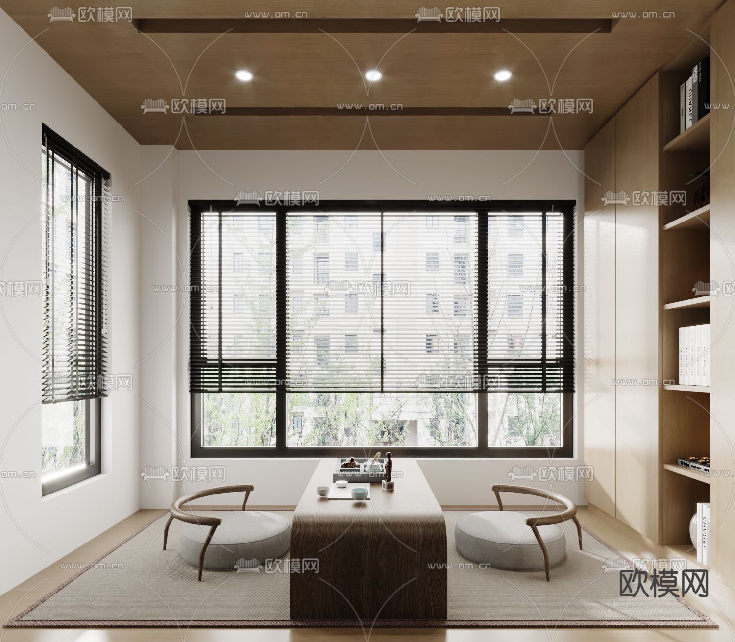 北欧客餐厅3d模型下载（渲染图3）
