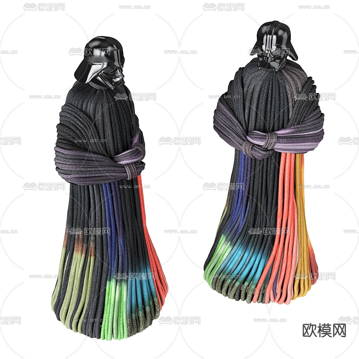 达斯维达 雕塑 潮玩3d模型下载