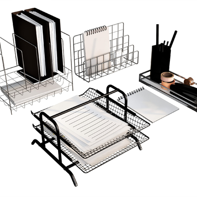  文具 办公用品su模型 
