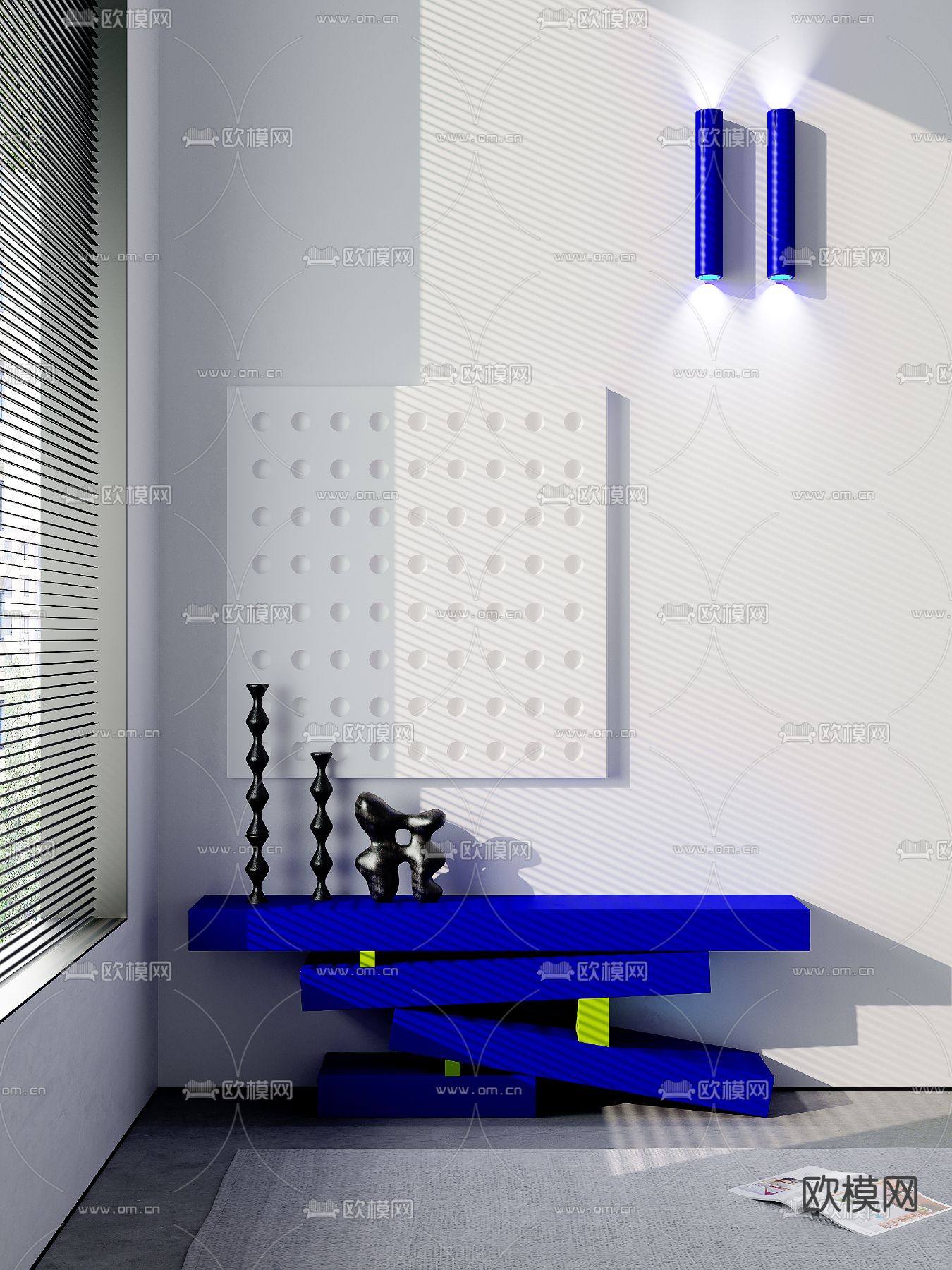 后现代端景台3d模型