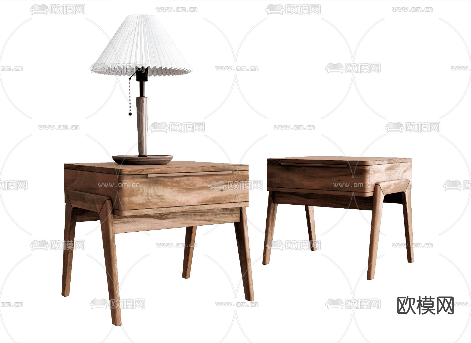 床头柜su模型下载（渲染图1）