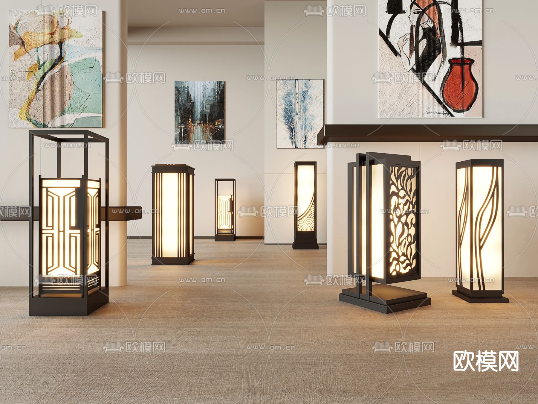 景观灯 草坪灯 庭院灯 户外灯3d模型下载