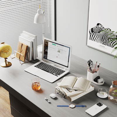  笔记本电脑办公用品su模型 