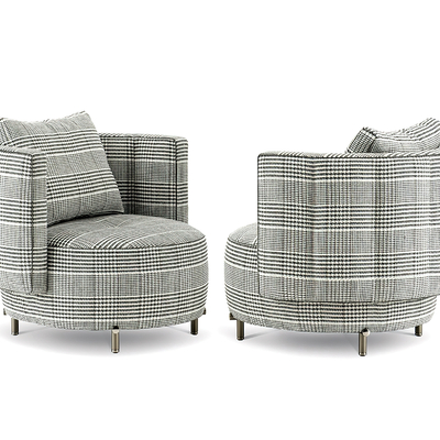  Minotti 单人沙发su模型 