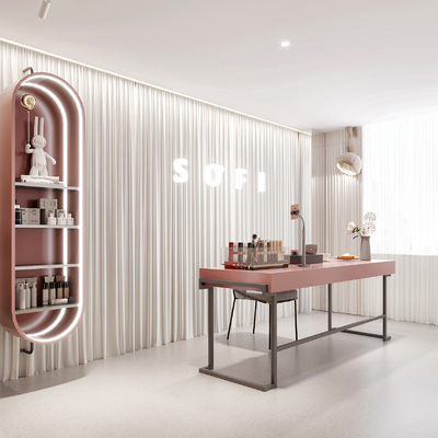  网红直播间su模型 