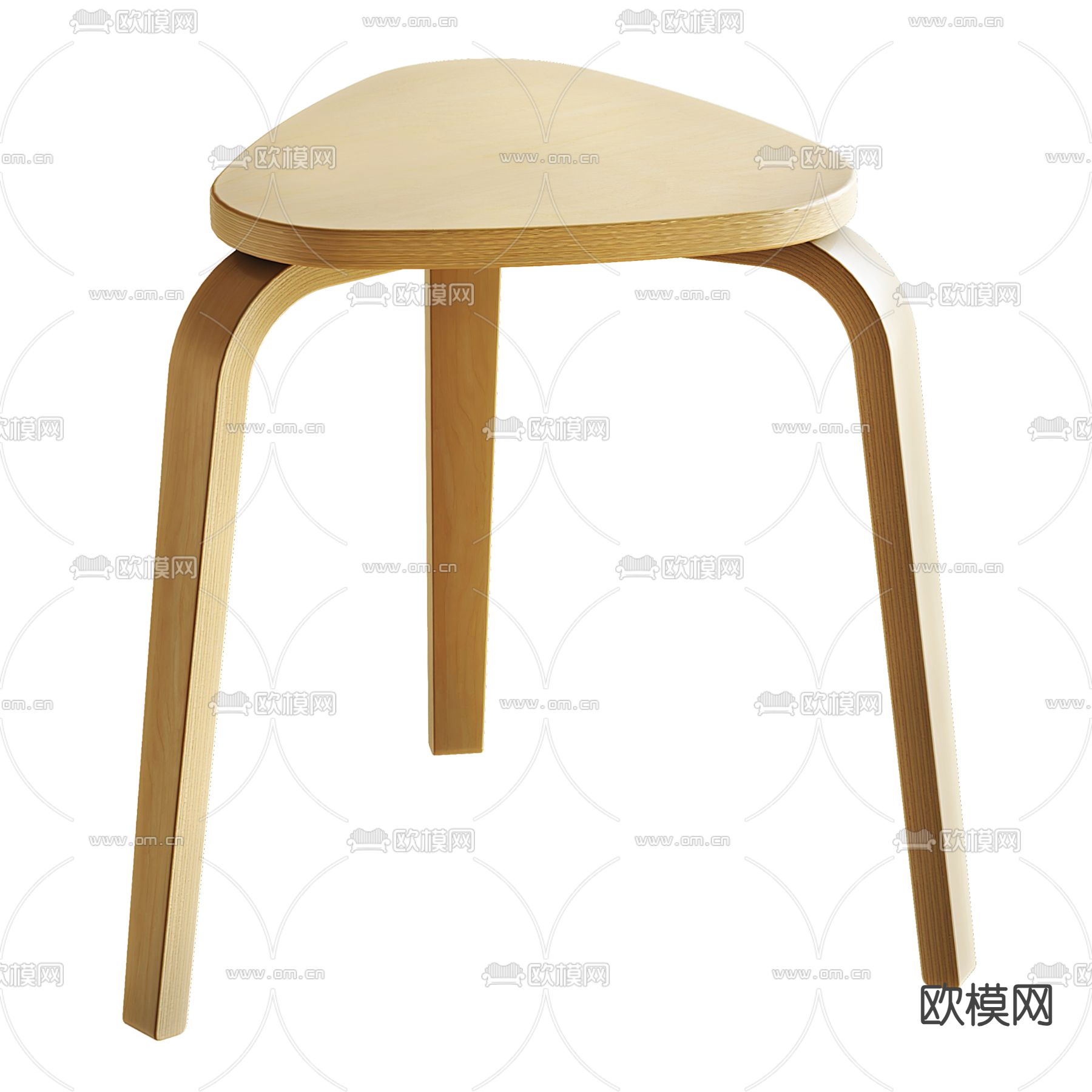 北欧凳子 坐凳3d模型下载（渲染图1）