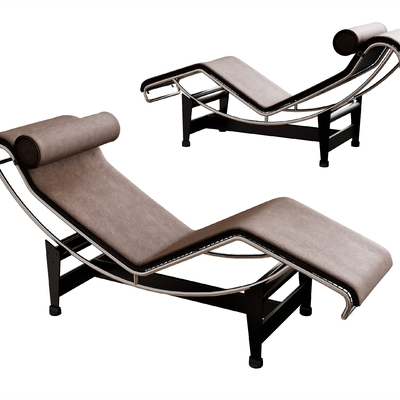  侘寂风躺椅su模型 