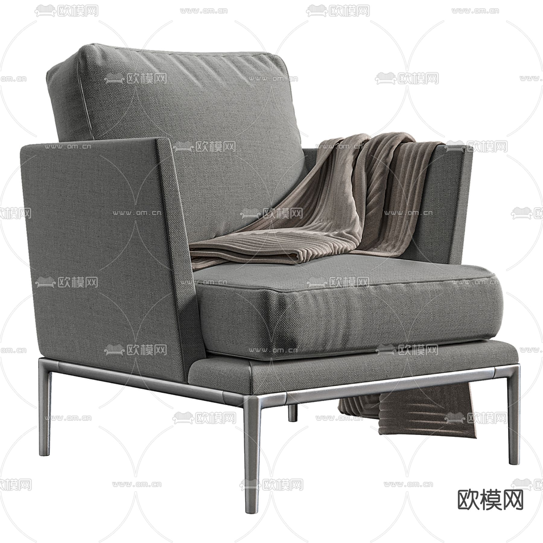 B&B Italia 沙发椅3d模型下载（渲染图3）