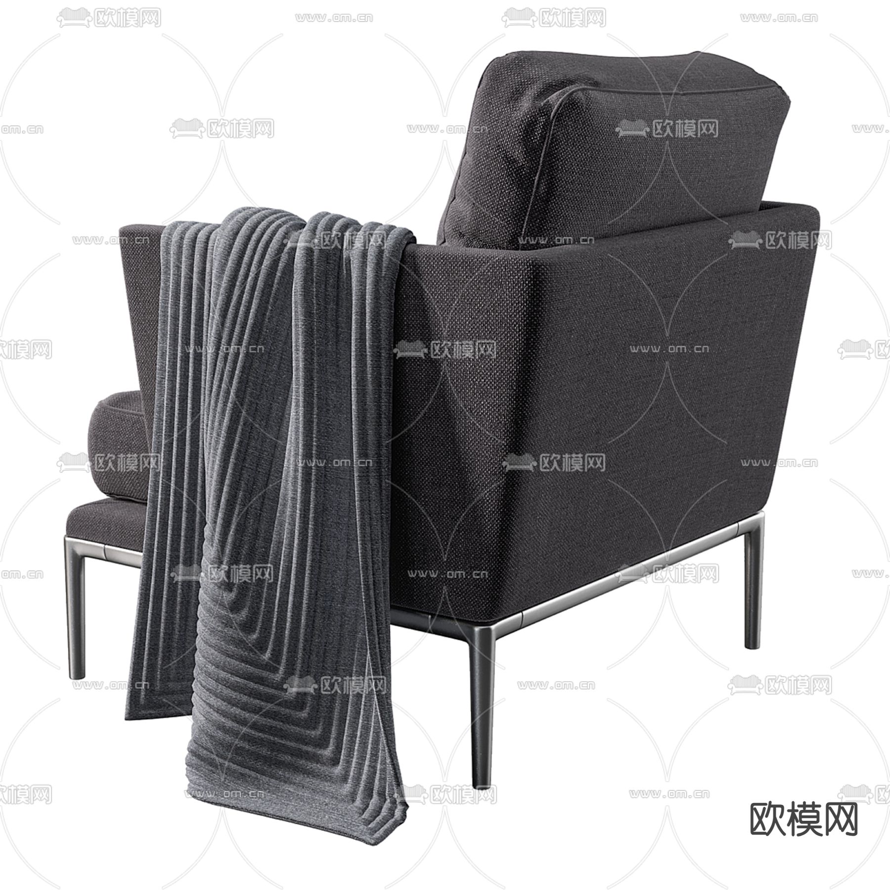 B&B Italia 沙发椅3d模型下载（渲染图4）