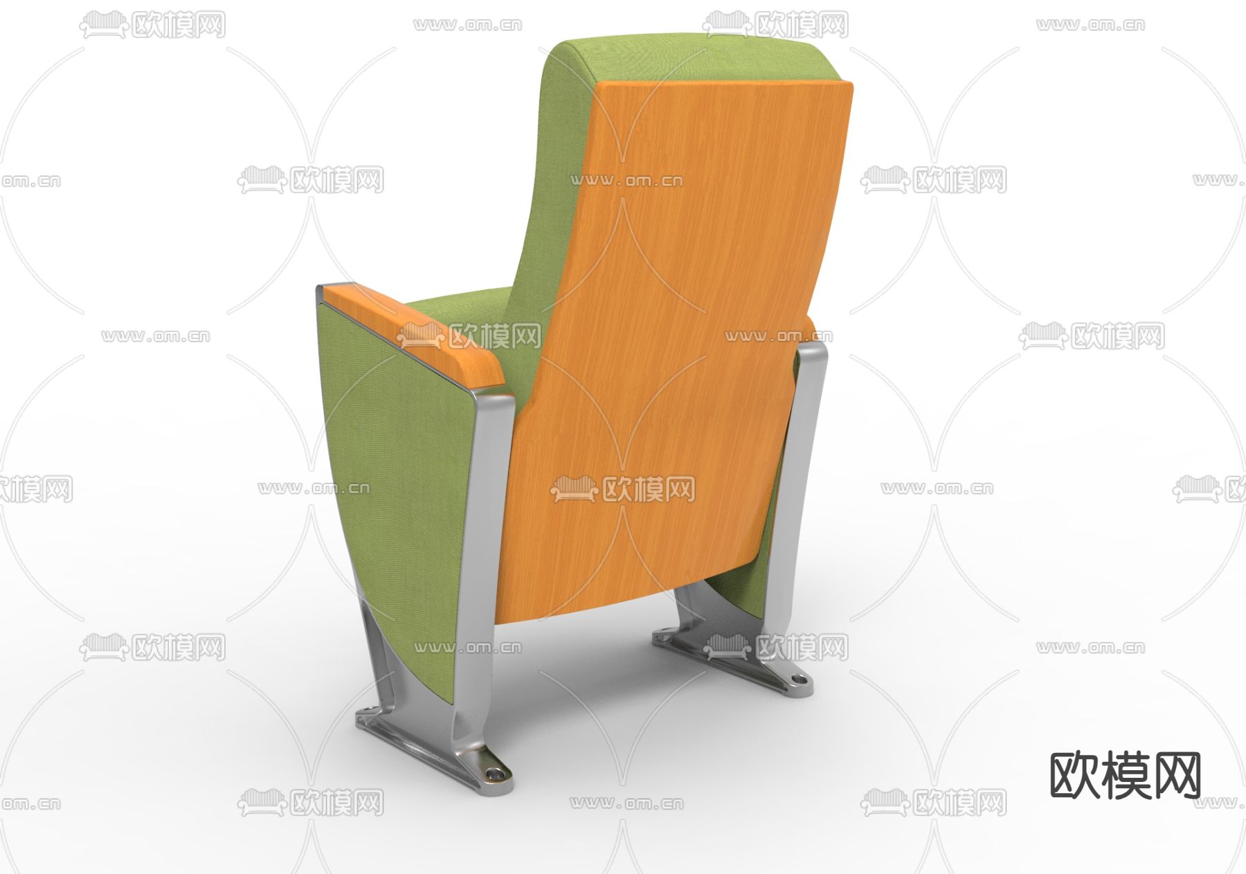 礼堂椅 影院椅 排椅su模型下载（渲染图1）