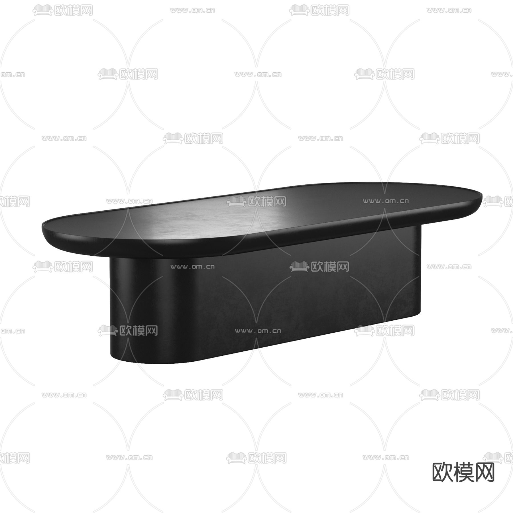 暗黑风茶几3d模型下载（渲染图3）