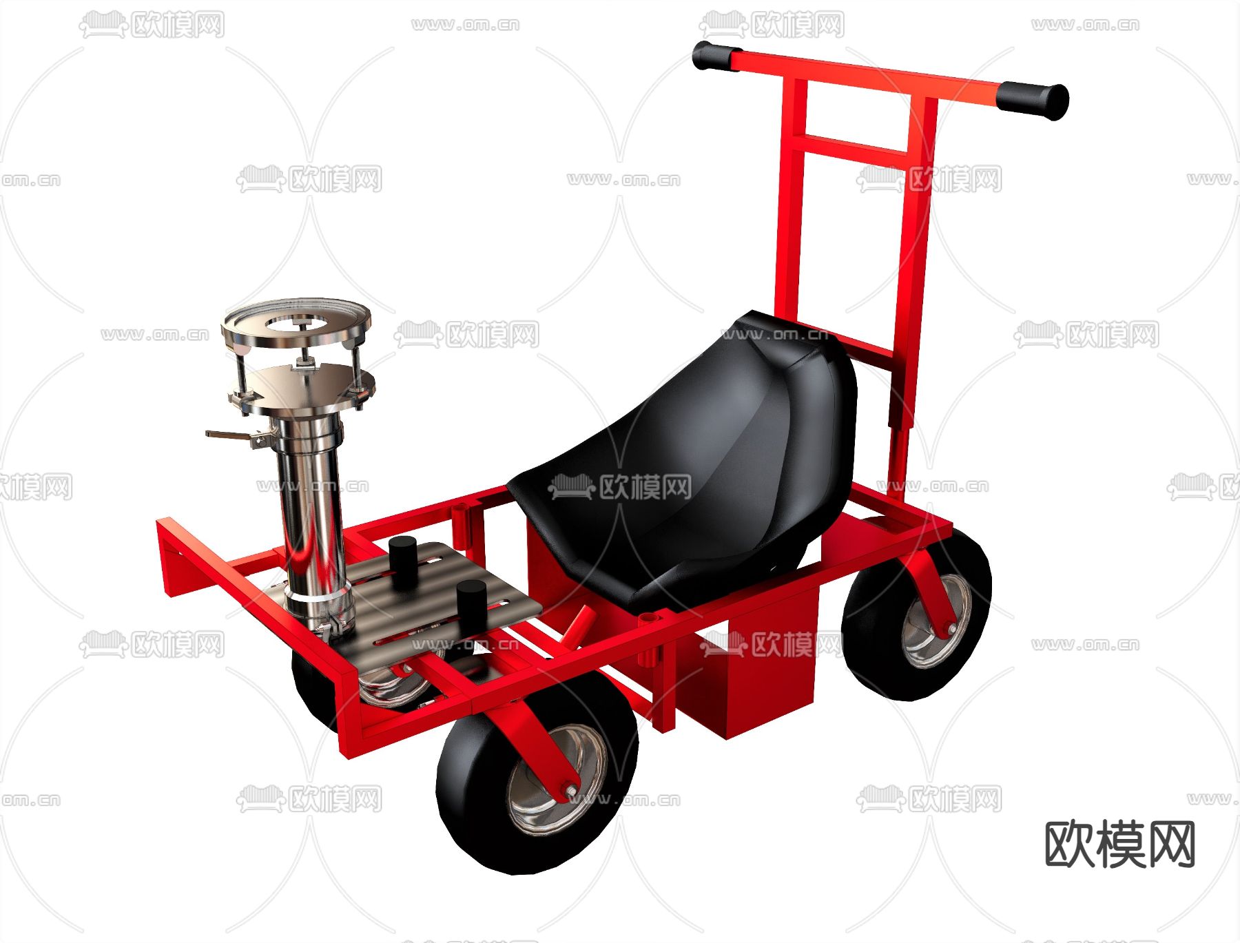 工业推车su模型下载（渲染图1）