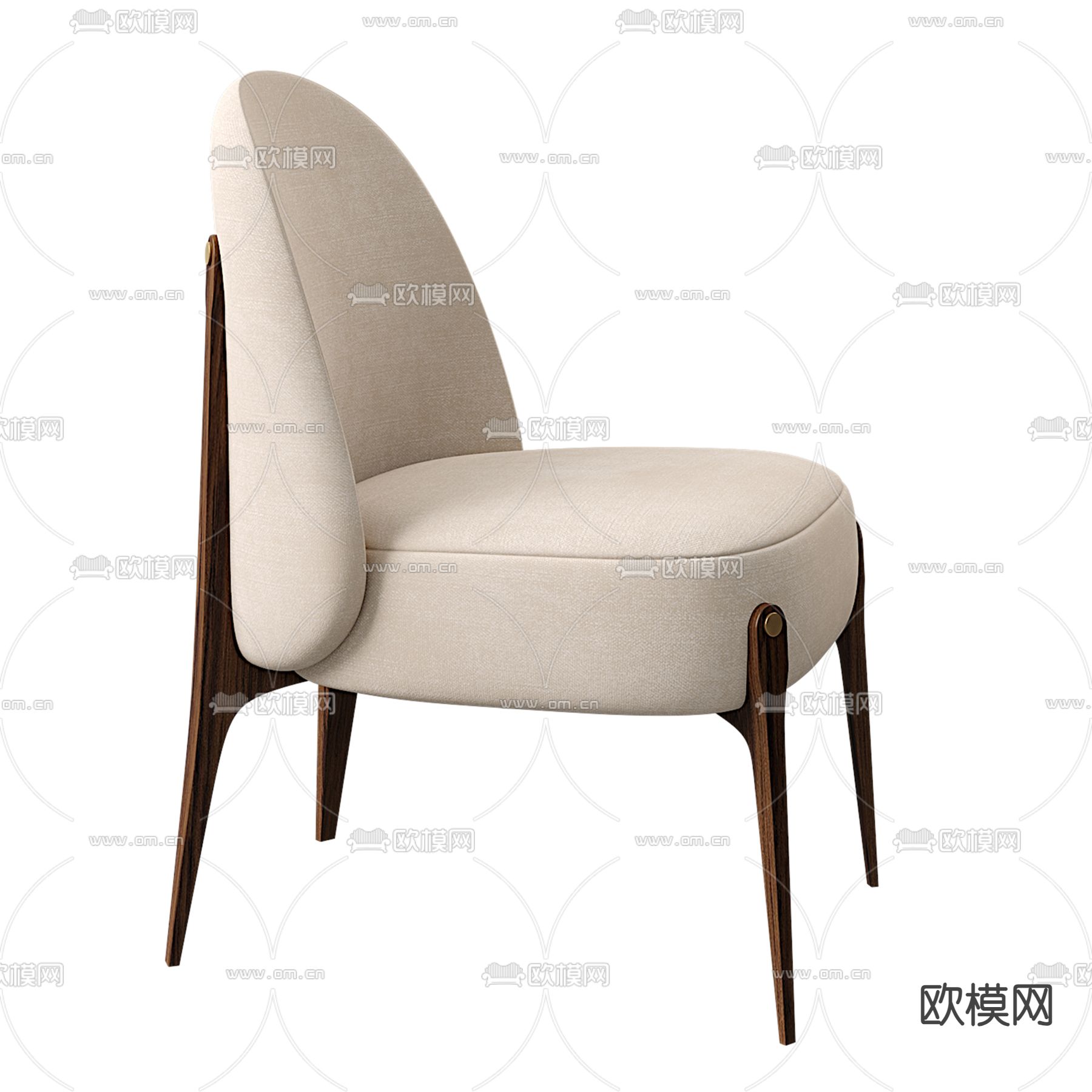 AMES 椅子 餐椅3d模型下载（渲染图2）