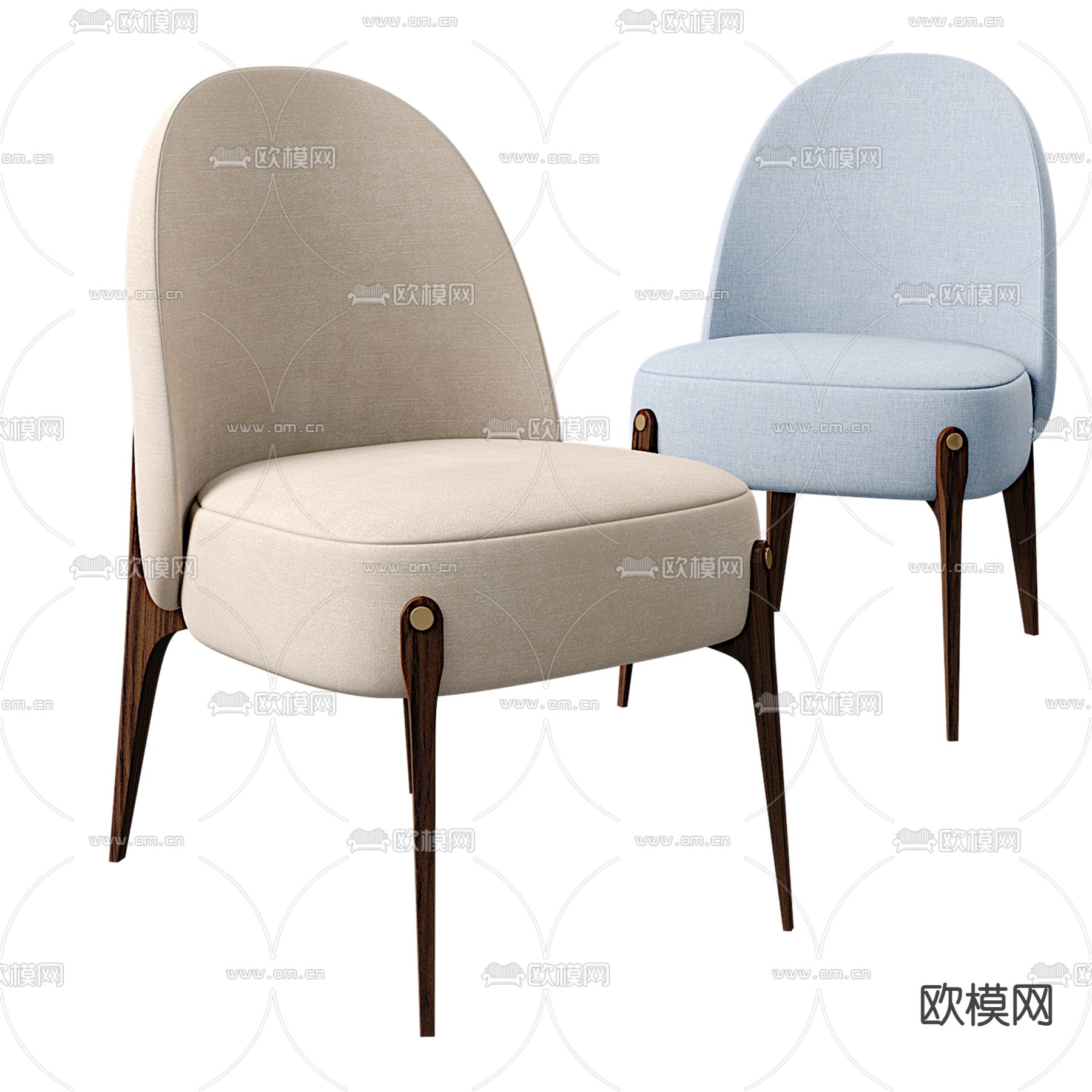 AMES 椅子 餐椅3d模型下载（渲染图1）