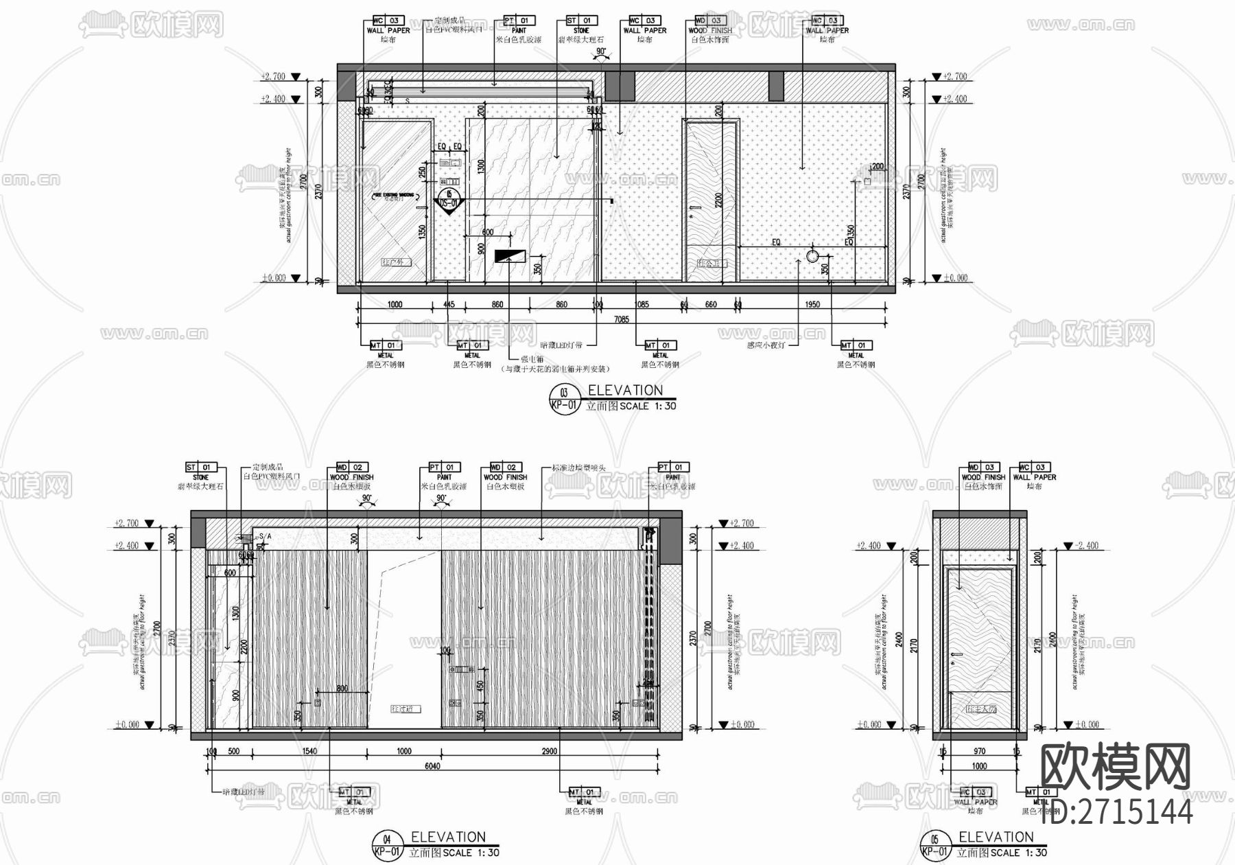 样板房cad平面图下载（渲染图8）