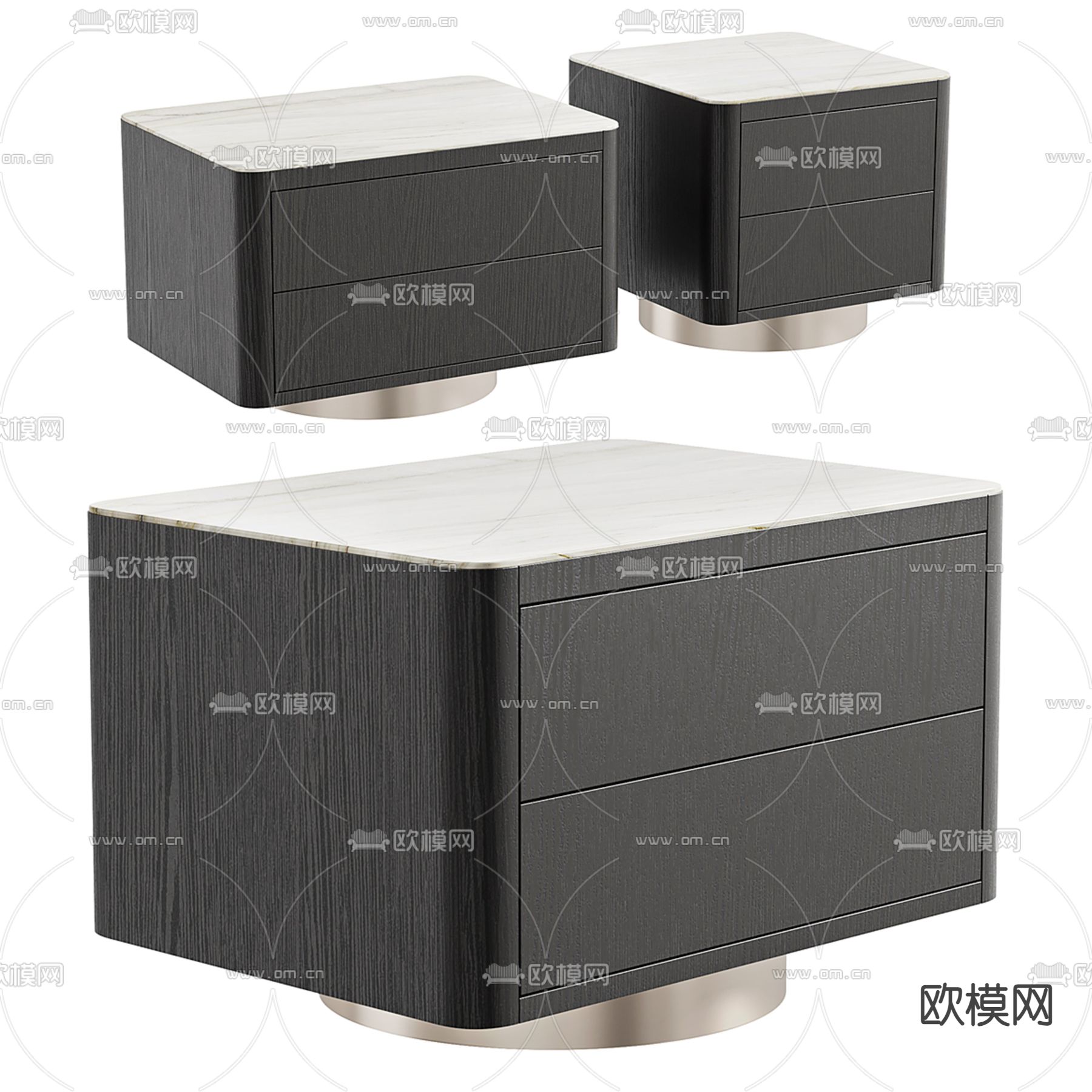 Minotti 床头柜3d模型下载（渲染图1）