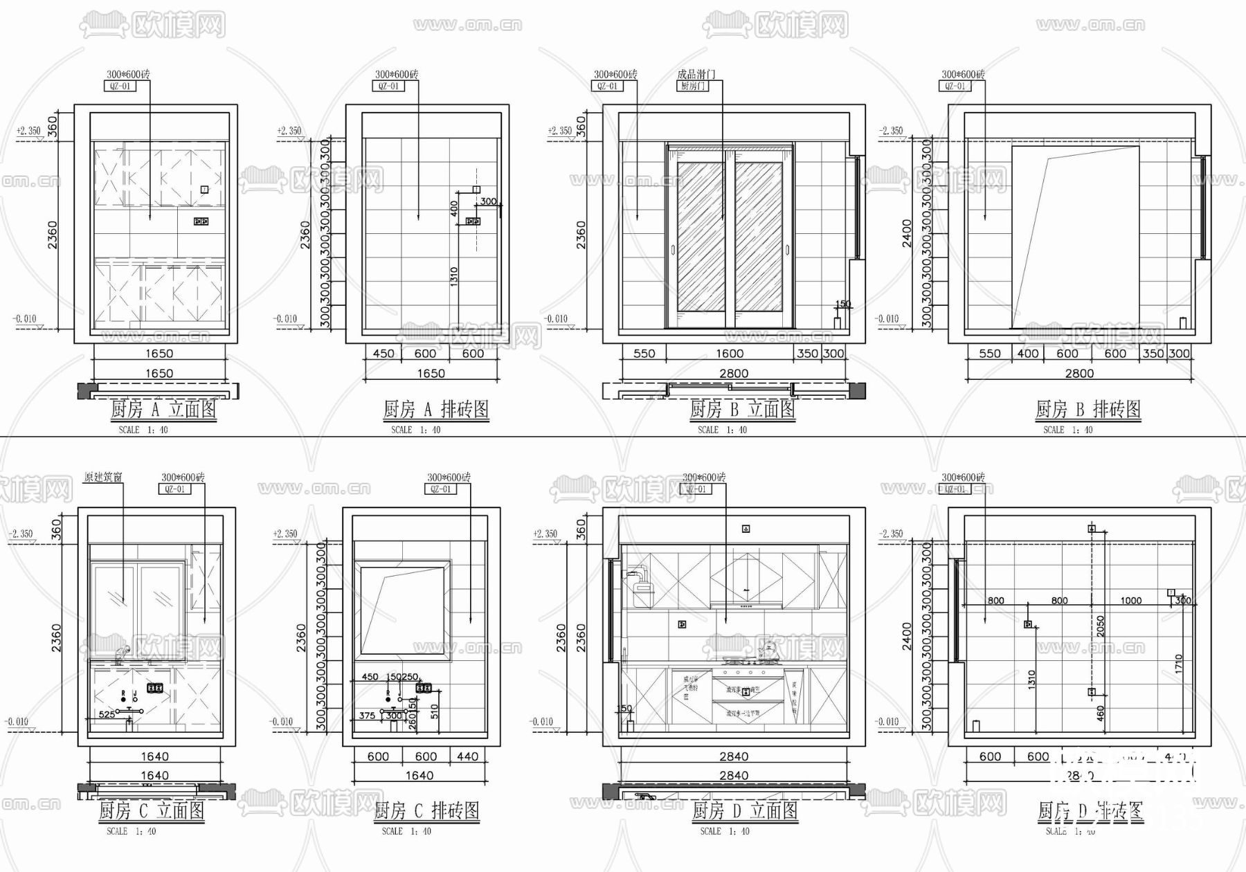 样板房cad平面图下载（渲染图8）