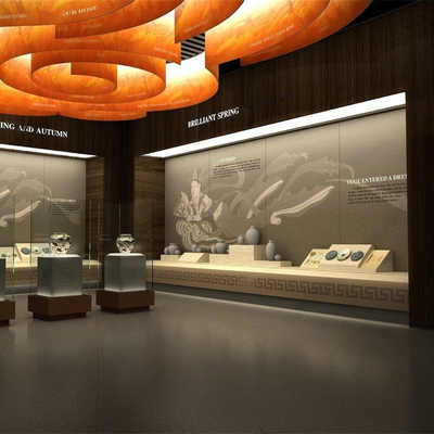  新中式党建展厅su模型 