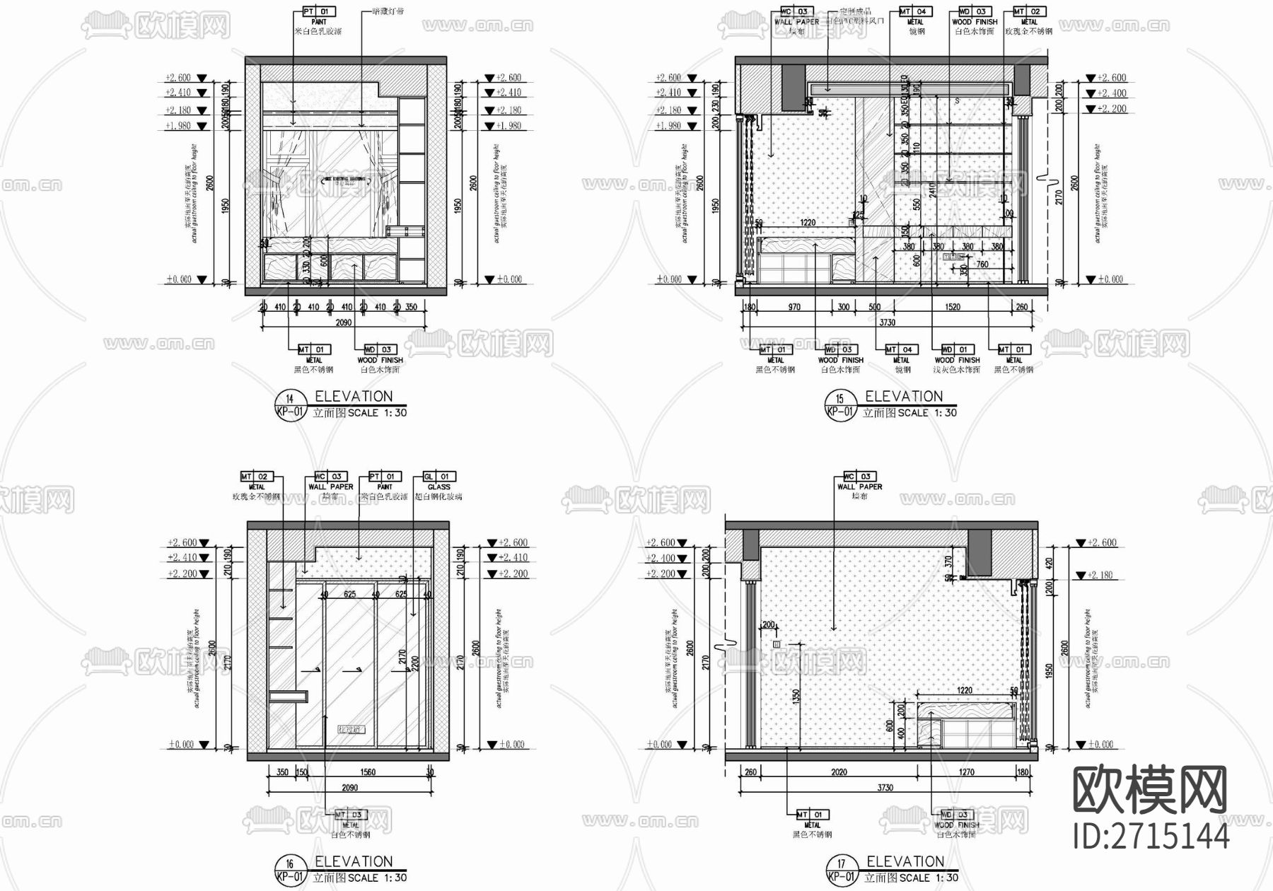样板房cad平面图下载（渲染图6）