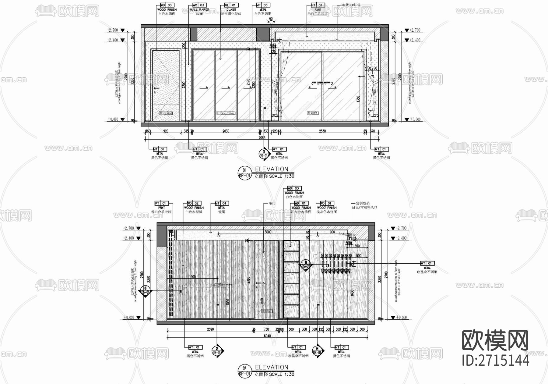 样板房cad平面图下载（渲染图7）