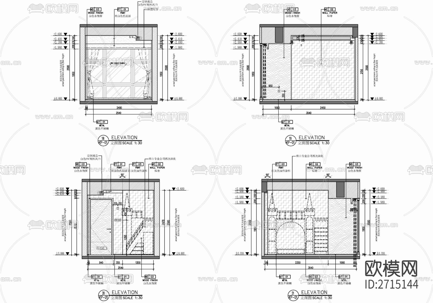 样板房cad平面图下载（渲染图9）
