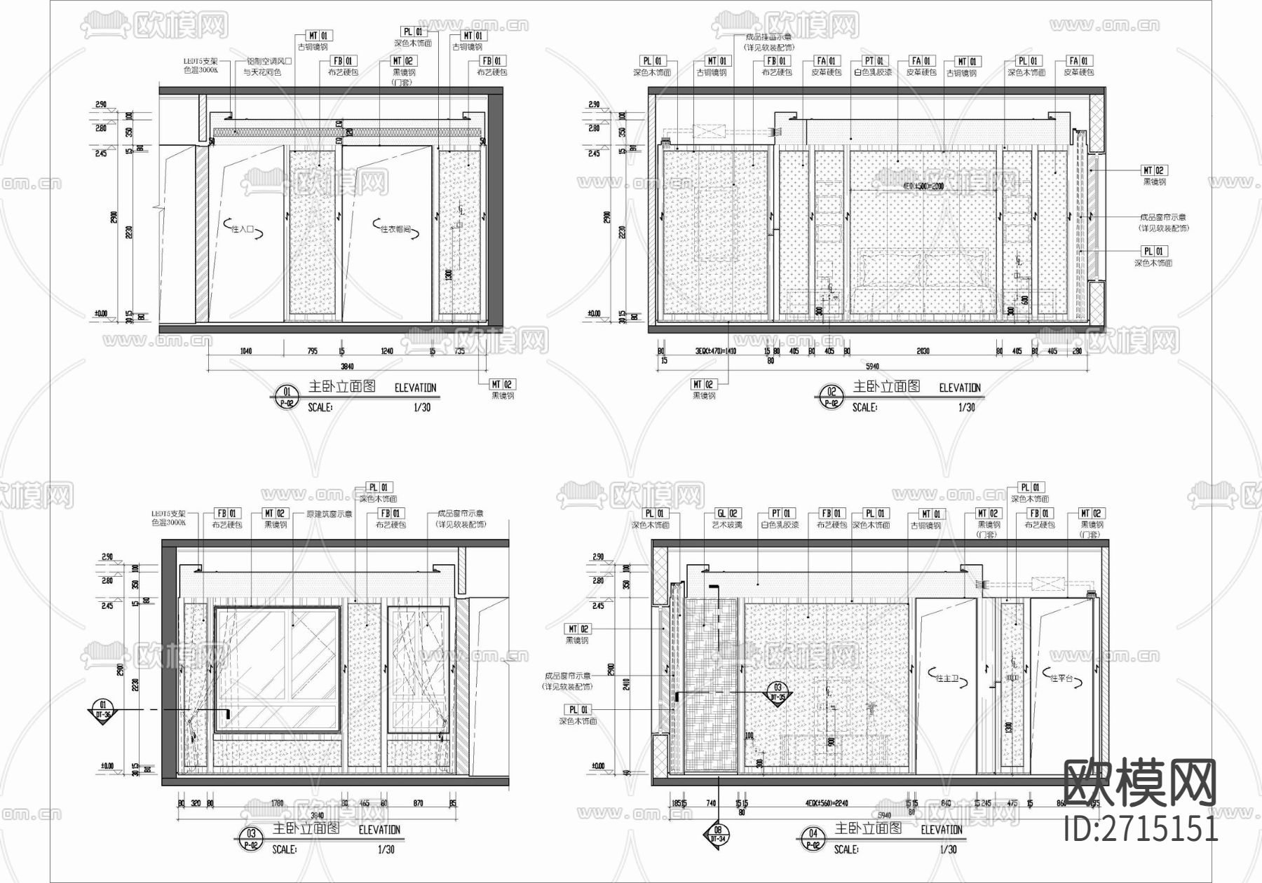 样板房cad平面图下载（渲染图8）