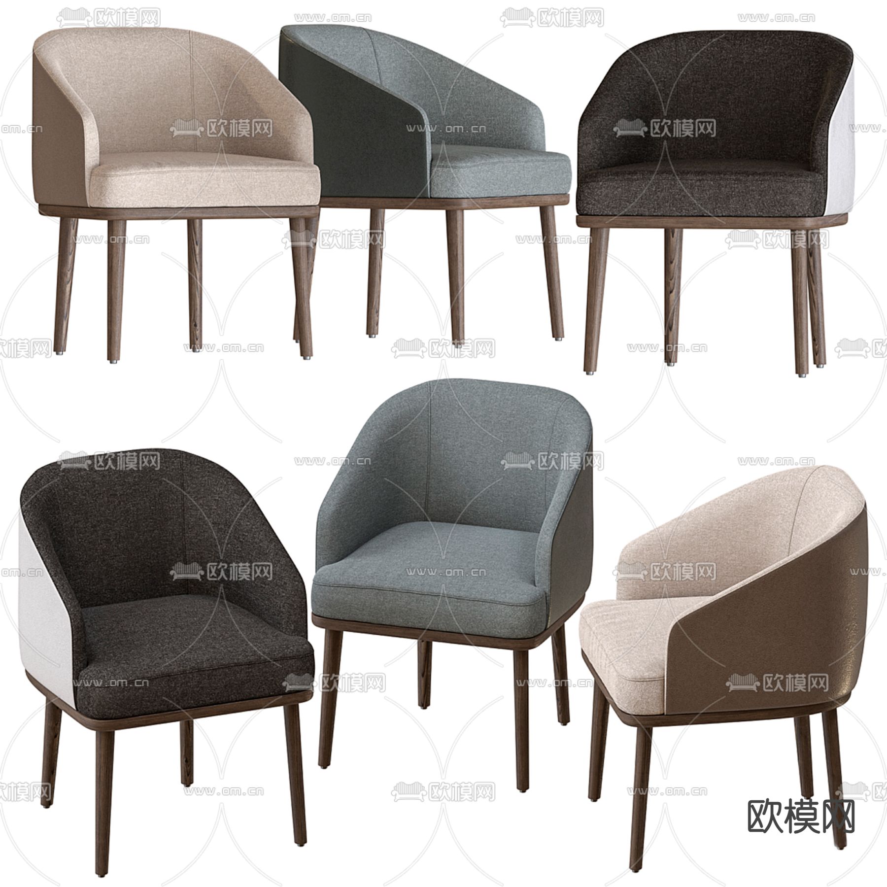 Ditre 椅子 餐椅3d模型下载