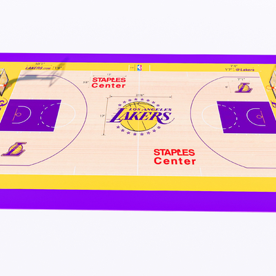  现代篮球场su模型 