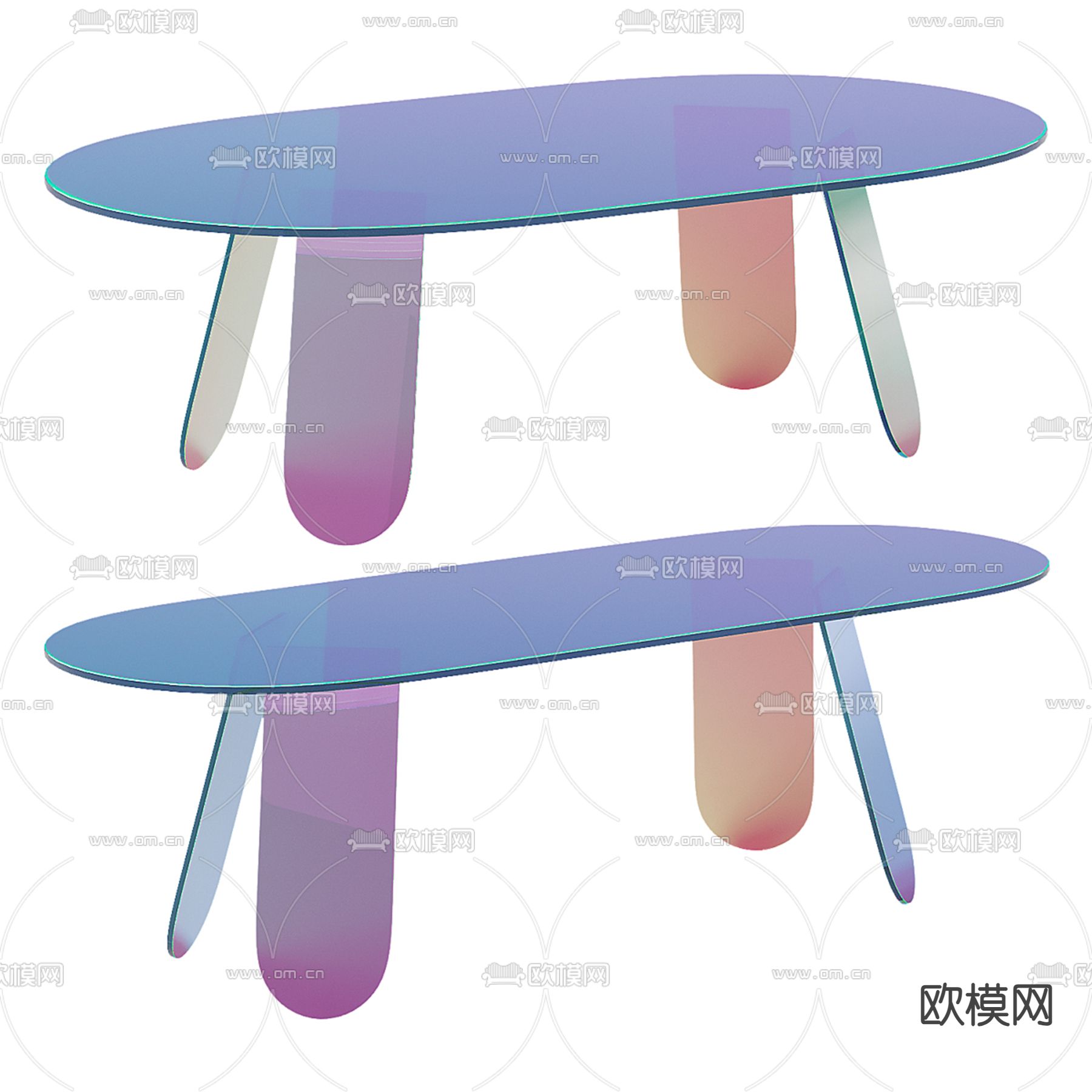 Pertica 镭射茶几3d模型下载（渲染图4）