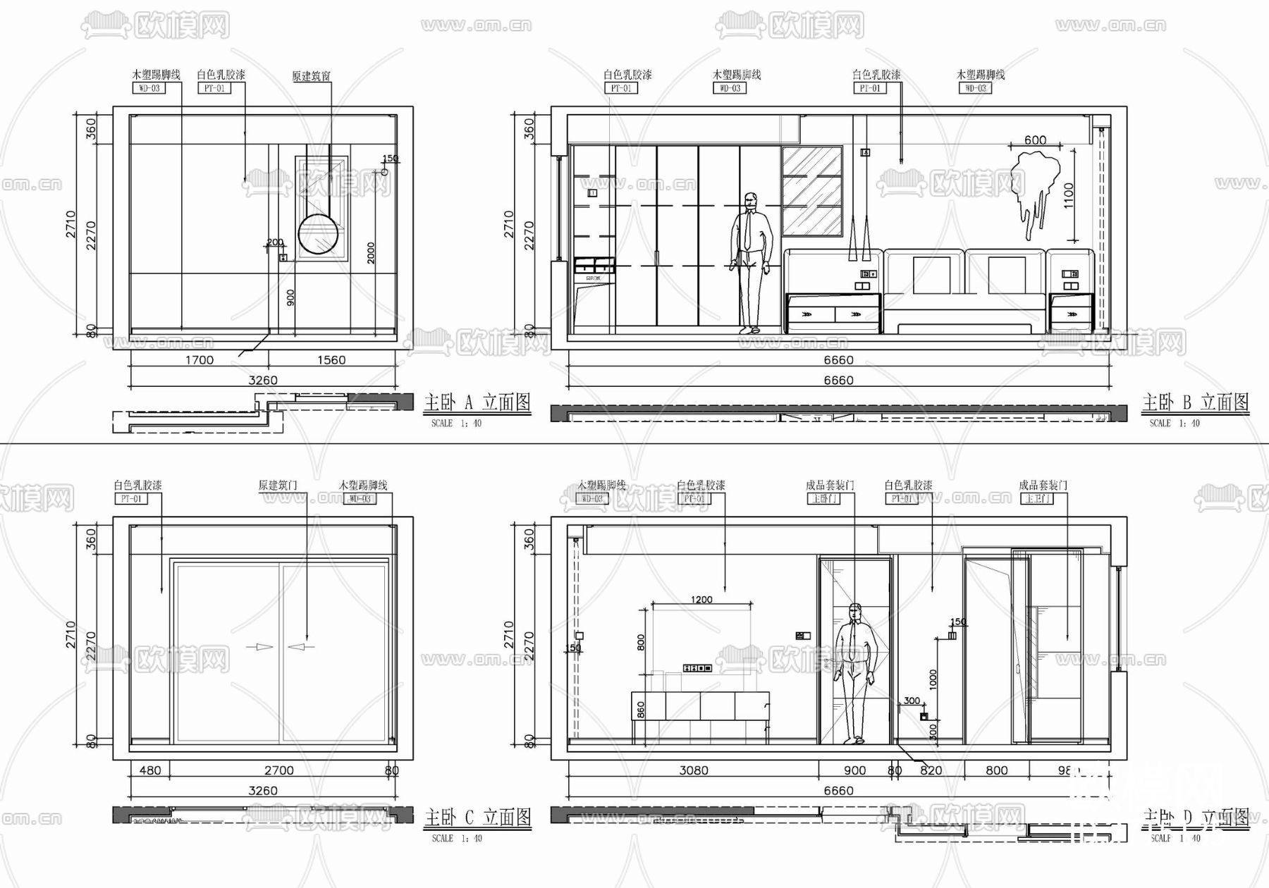 样板房cad平面图下载（渲染图6）