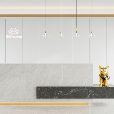  大理石前台 接待台 服务台su模型 