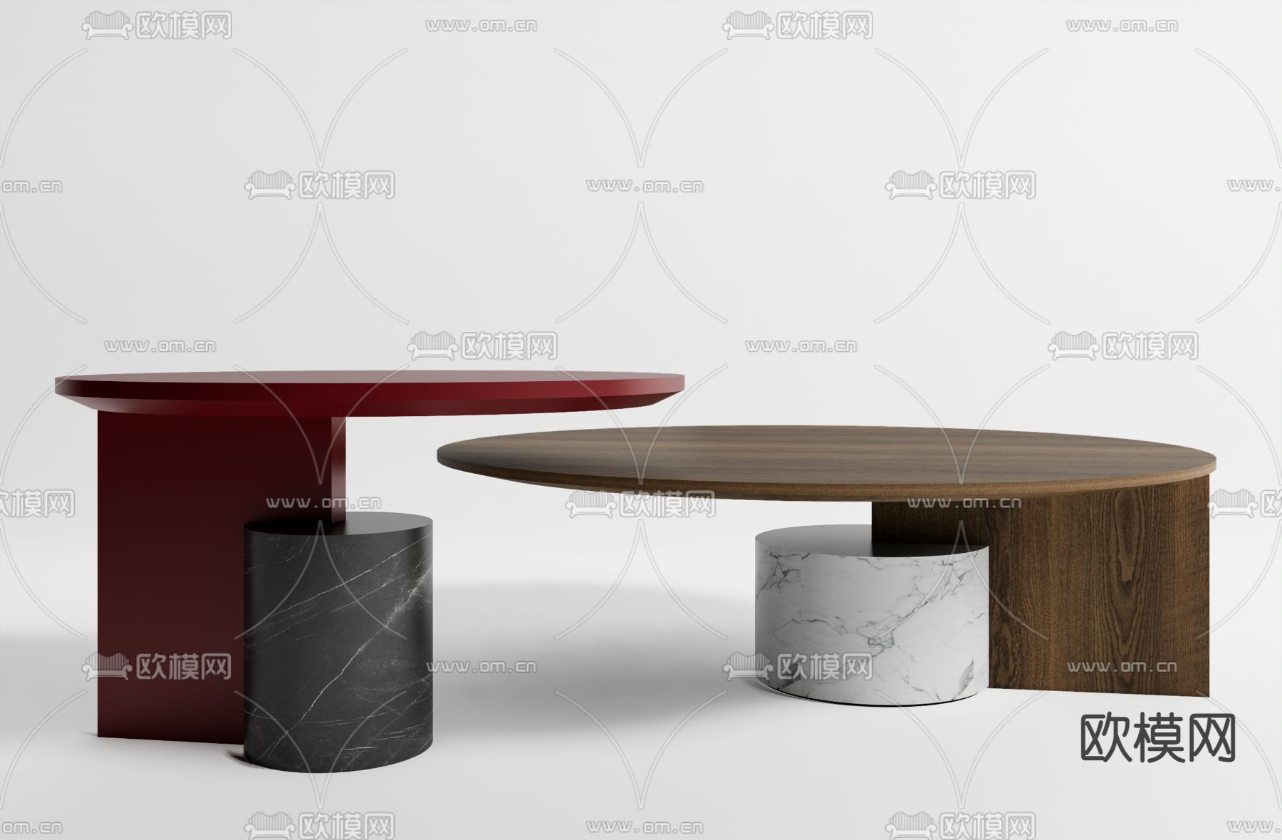 cassina 茶几su模型下载（渲染图1）