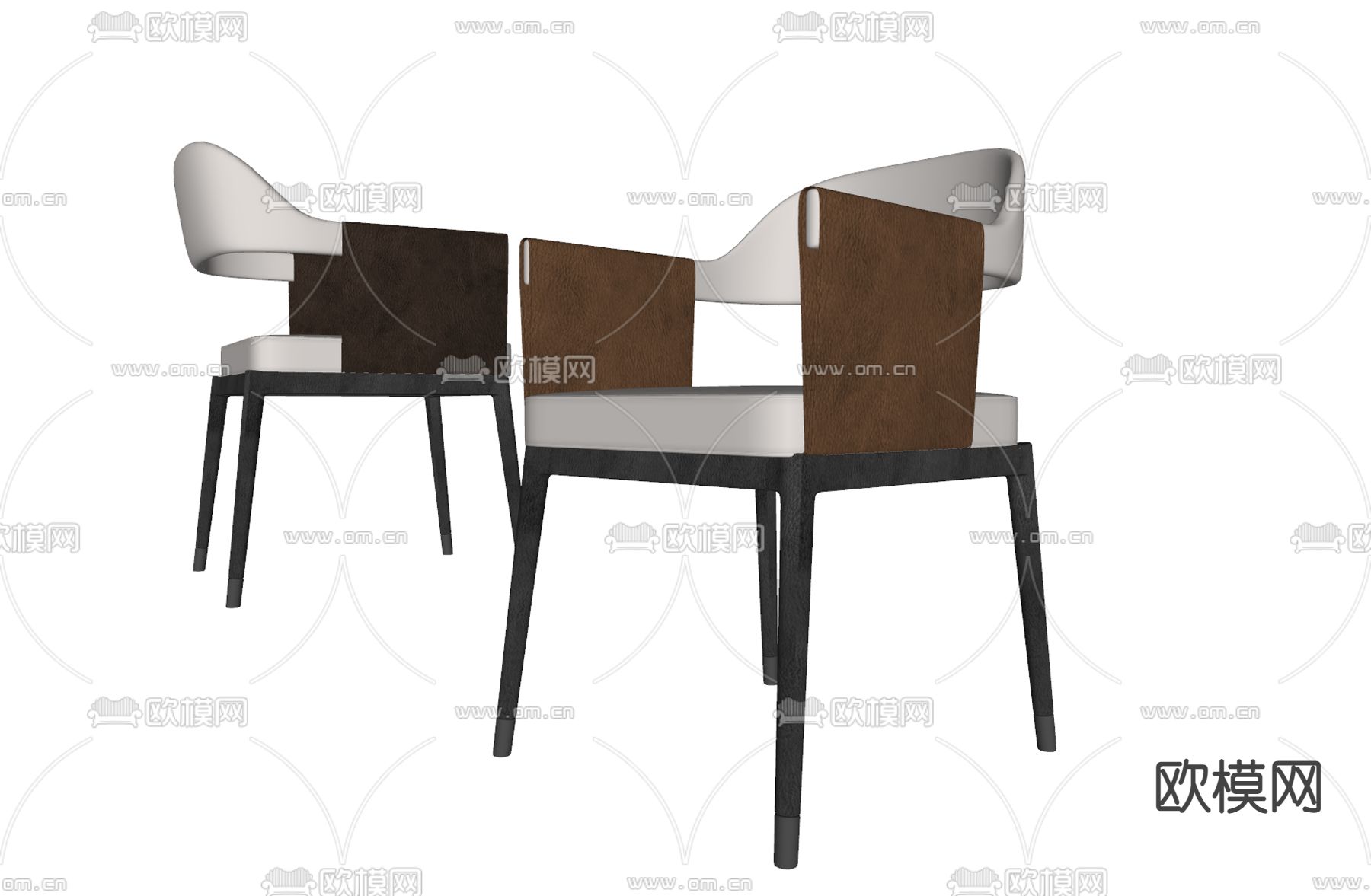 休闲椅su模型下载（渲染图2）