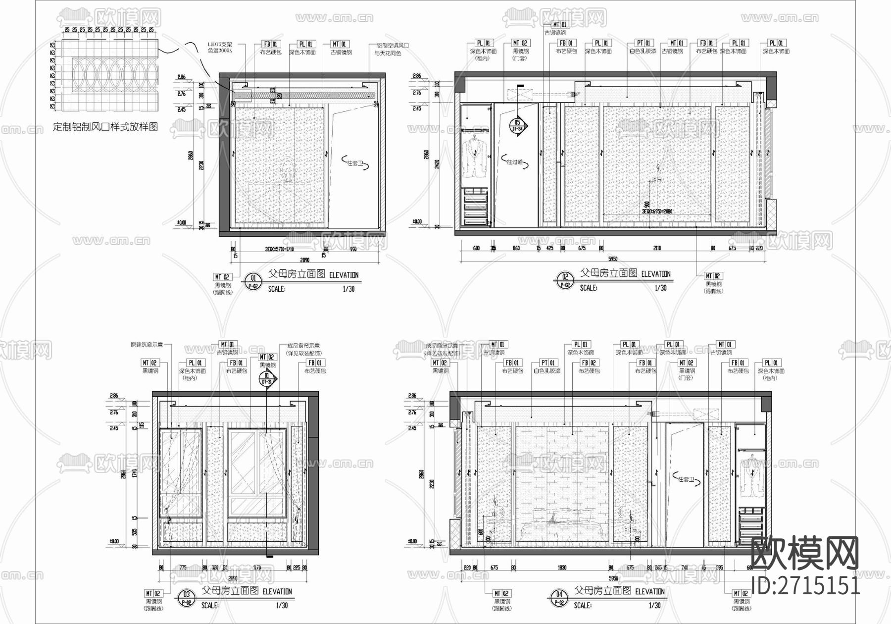 样板房cad平面图下载（渲染图6）