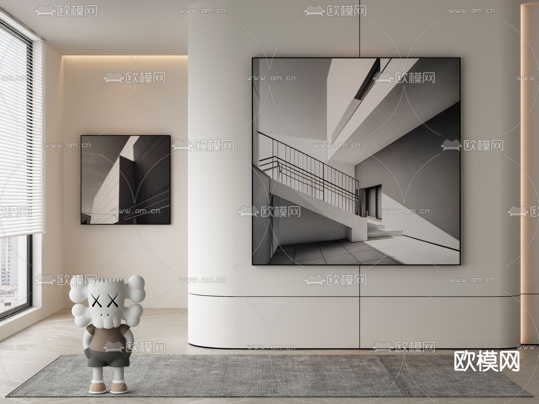 装饰画 建筑画 挂画3d模型下载