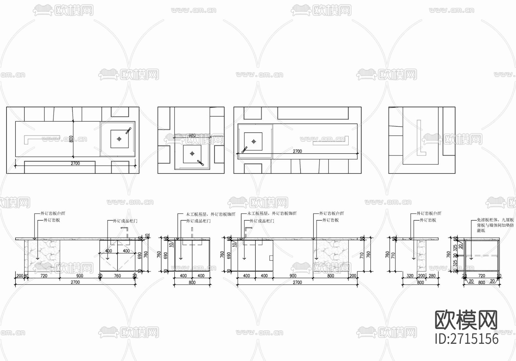 样板房cad平面图下载（渲染图8）