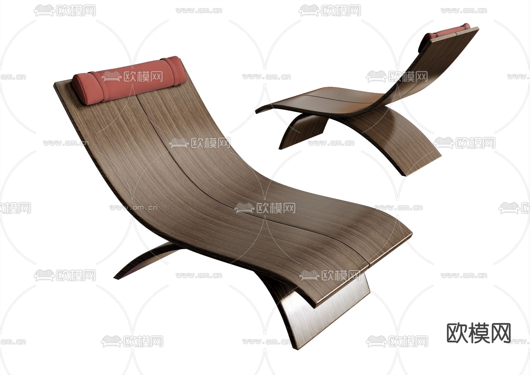 躺椅su模型下载（渲染图1）