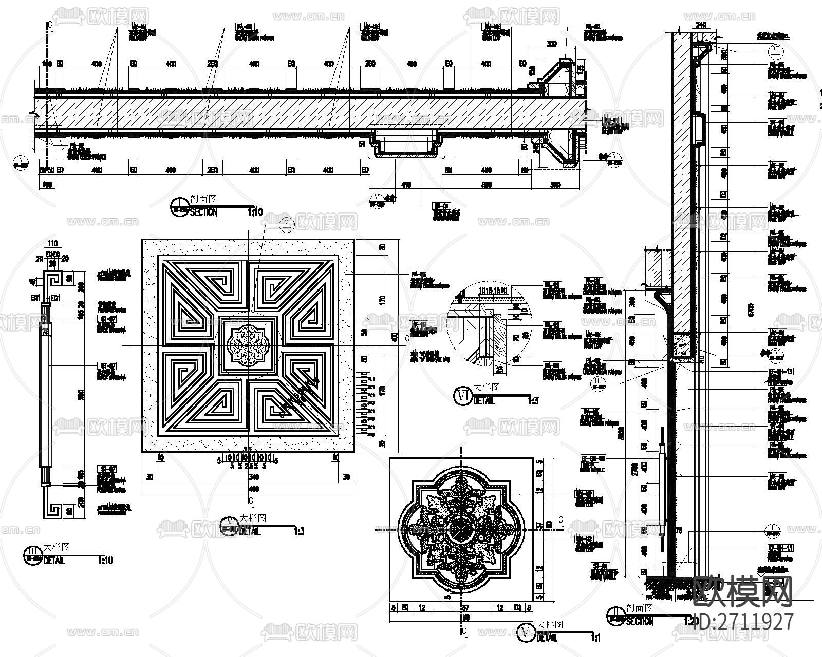 甲级防火门CAD节点大样下载（渲染图1）