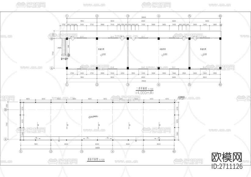 托電技改備品備件庫房CAD施工圖下載(渲染圖2)