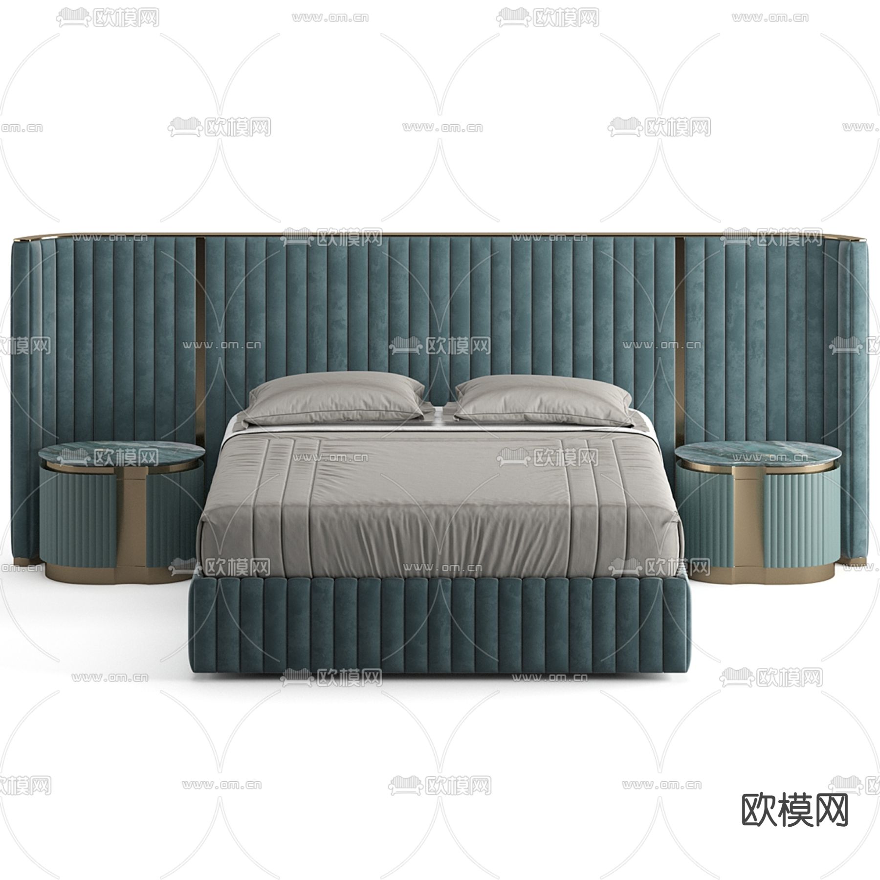 Visionnaire 双人床3d模型下载（渲染图5）