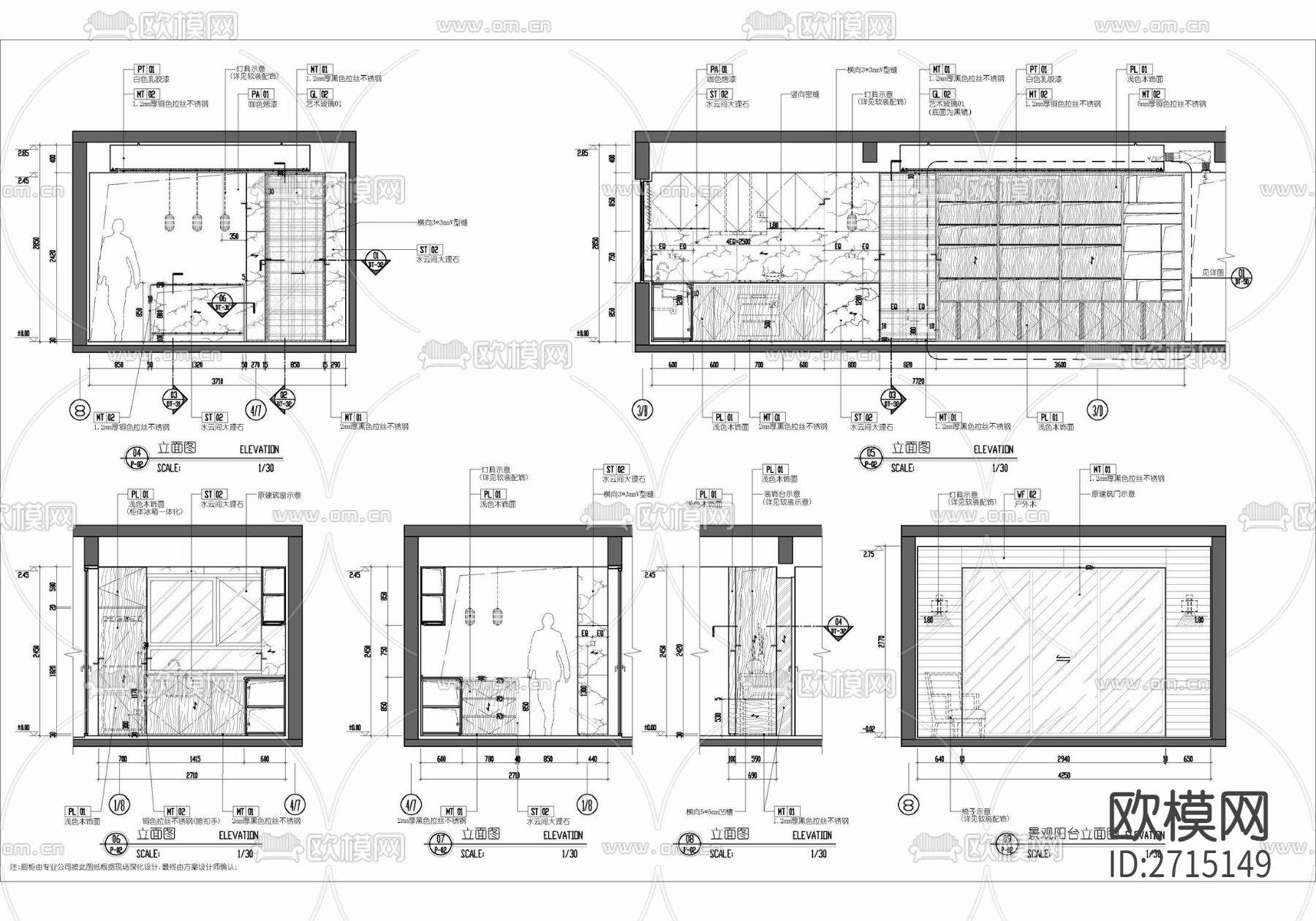 样板房cad平面图下载（渲染图5）