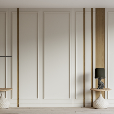 床头背景墙su模型