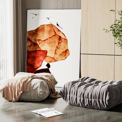  新中式沙发凳su模型 