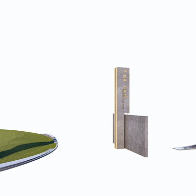  精神堡垒 指示牌su模型 