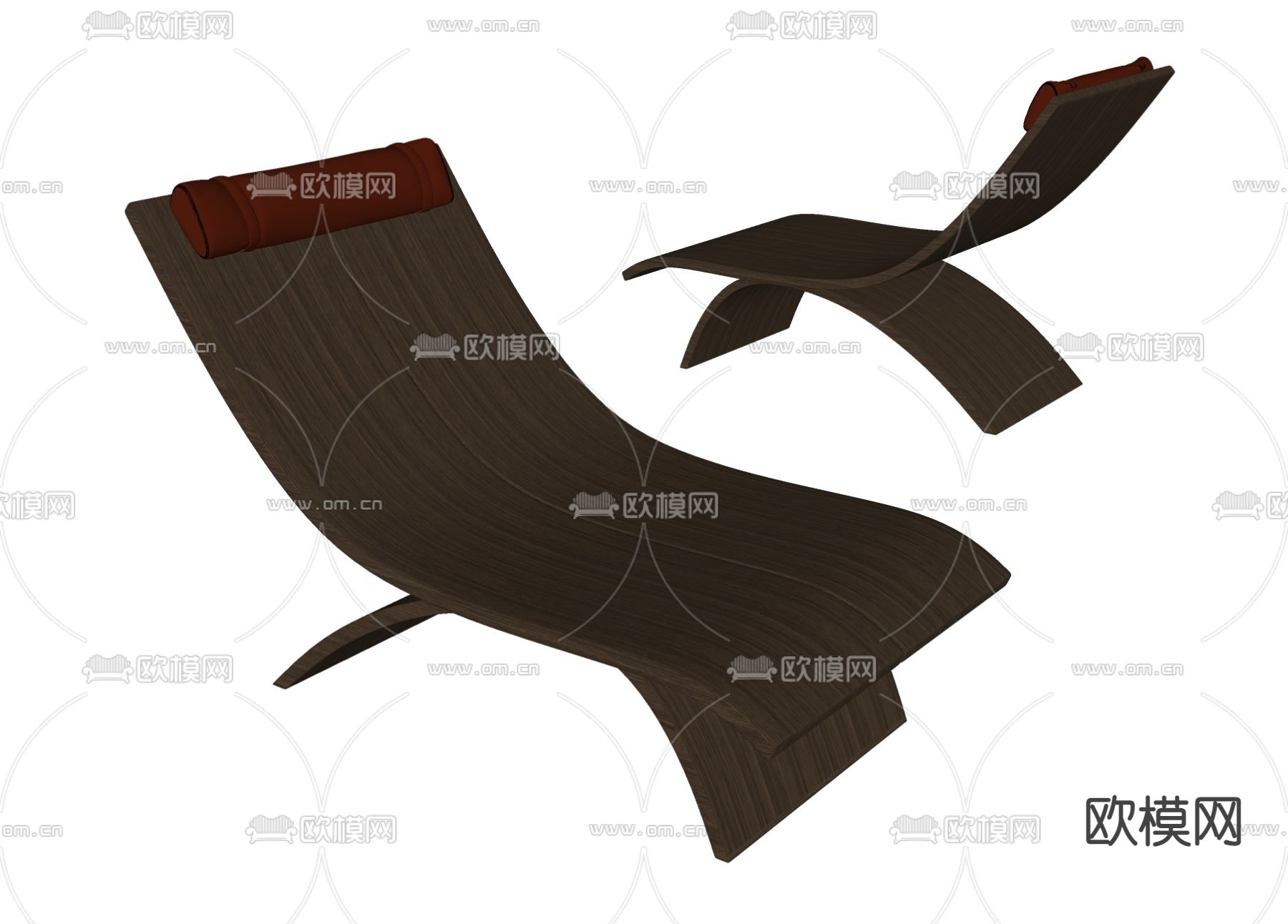 躺椅su模型下载（渲染图2）