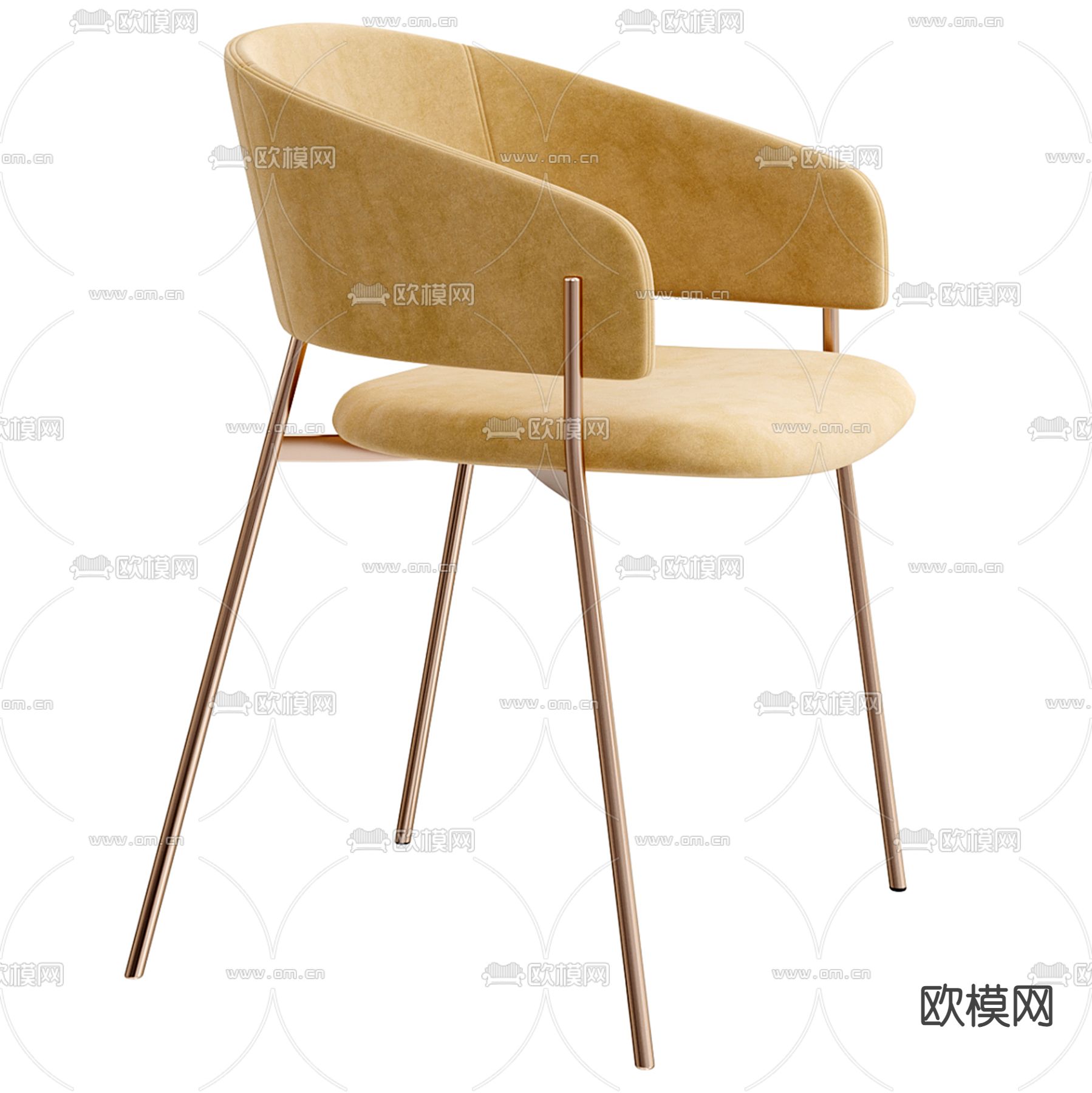 Cassina 单椅3d模型下载（渲染图4）