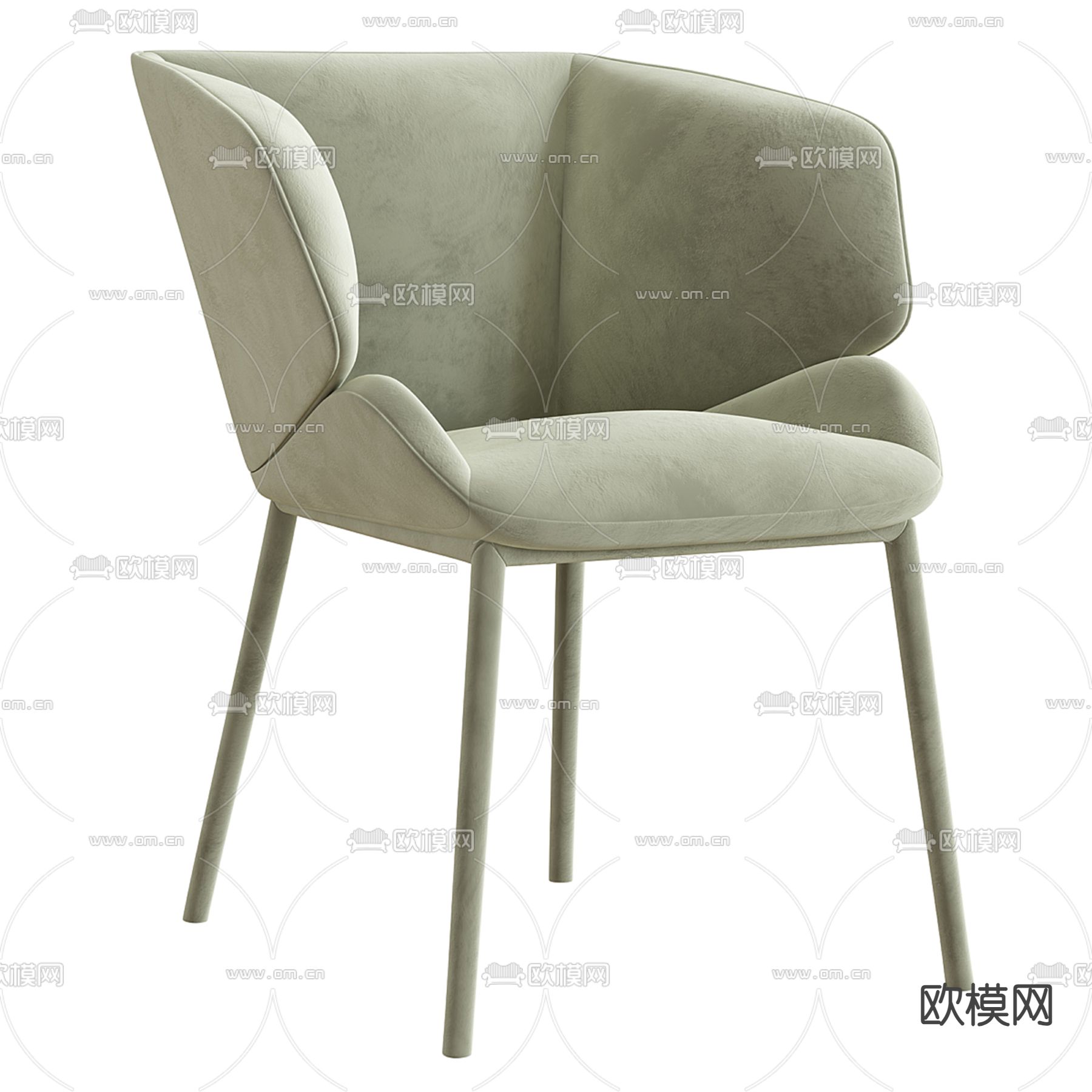 Natuzzi 椅子3d模型下载（渲染图1）