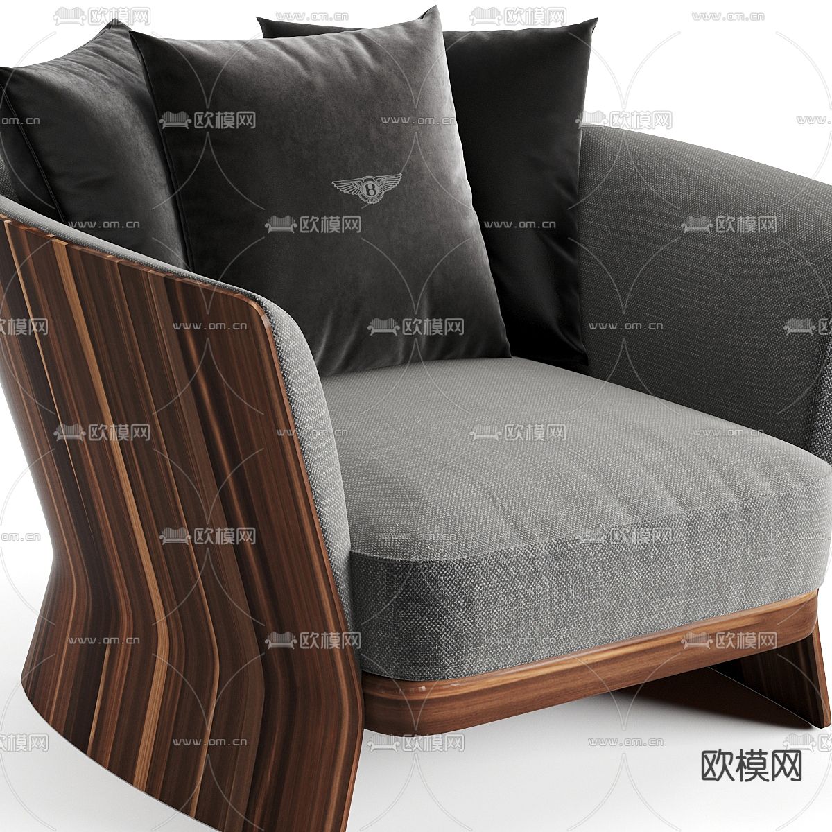 单人沙发3d模型下载（渲染图4）