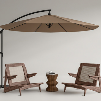 藤编户外椅3d模型