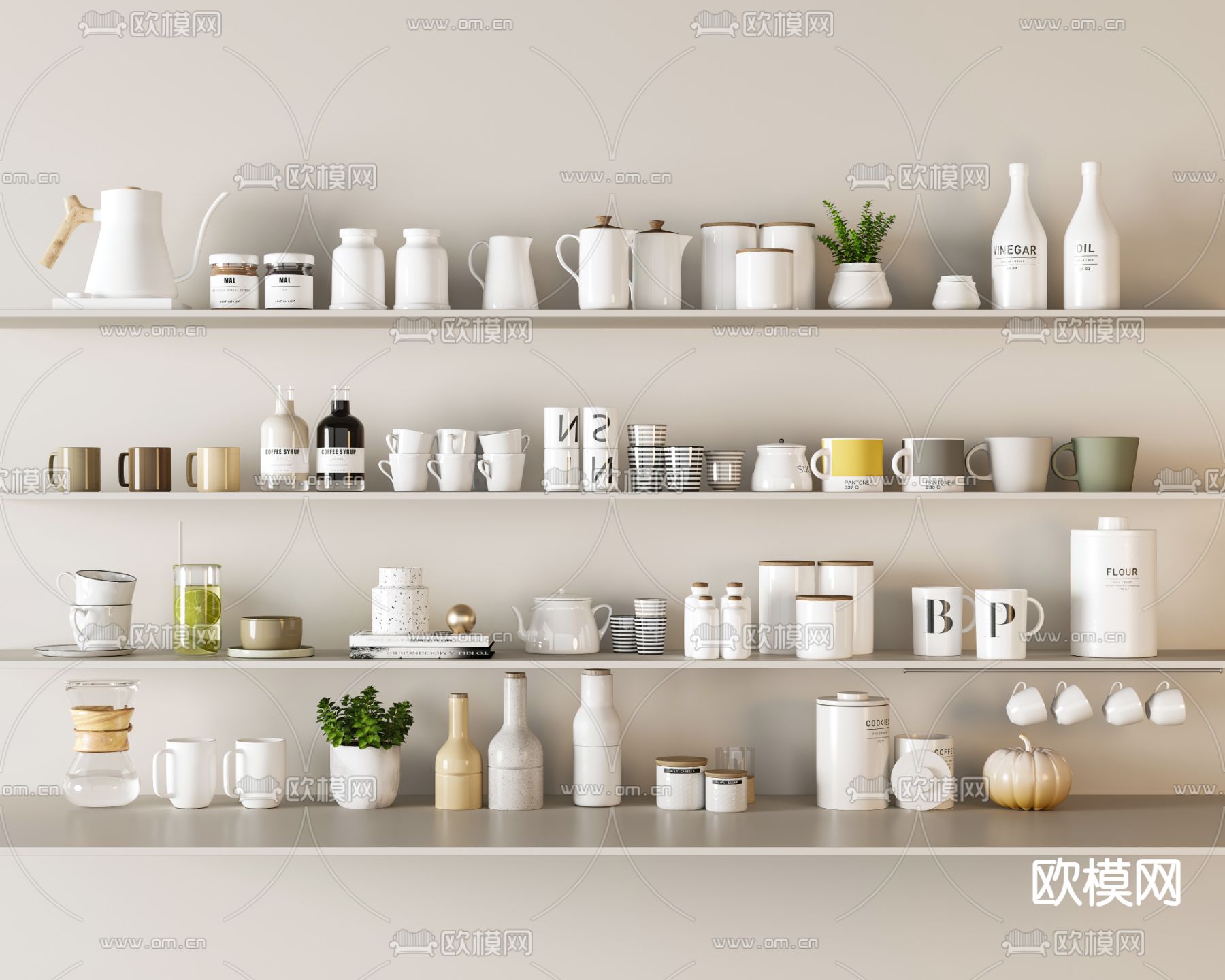 茶具 杯子 马克杯 餐具3d模型下载